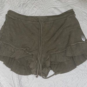 Free people ruffle shorts size small worn once.